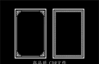 中式镂空花型 底纹边框 雕刻花图片
