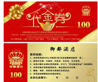 酒店代金券 高档代金券图片