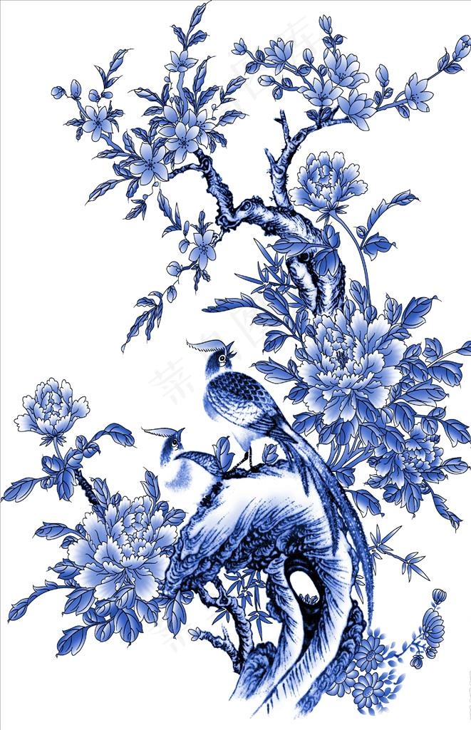青花瓷图案图片