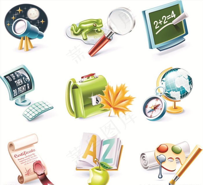 学习办公矢量素材图片