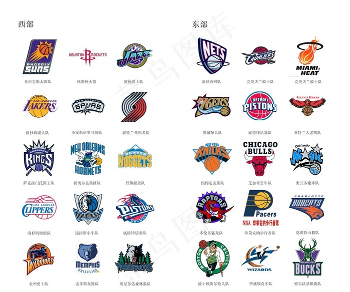 NBA标志图片(6379X5529(DPI:300))psd模版下载