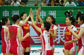 女排精彩瞬间图片