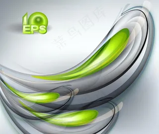 彩色动感立体线条背景图片