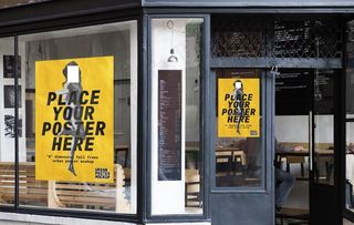 海报样机展示效果图图片