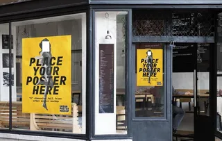 海报样机展示效果图图片