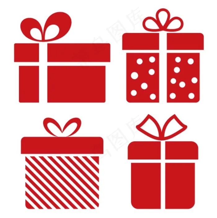 礼物礼盒矢量图片ai矢量模版下载