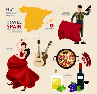 西班牙设计元素图片