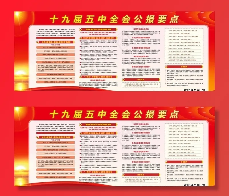 十九届五中全会图片(2770X1190)cdr矢量模版下载