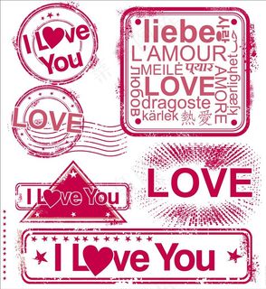 矢量邮戳邮票图片