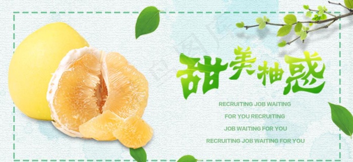 柚子广告图片psd模版下载