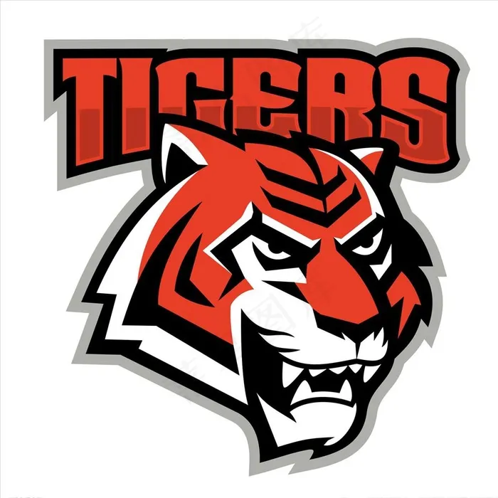 老虎图片ai矢量模版下载