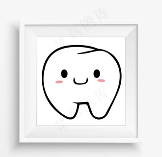 卡通牙齿图片