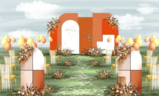 橙色婚礼图片 橙色婚礼图片