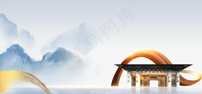 中国风图片(7087X3543(DPI:150))psd模版下载