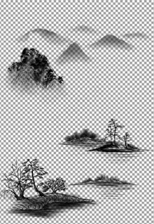 水墨中国风山水图片