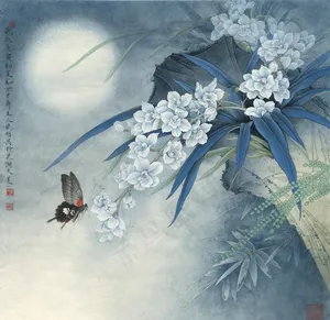 李晓明工笔花鸟高清图图片