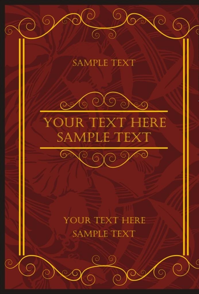 欧式花纹边框底纹图片