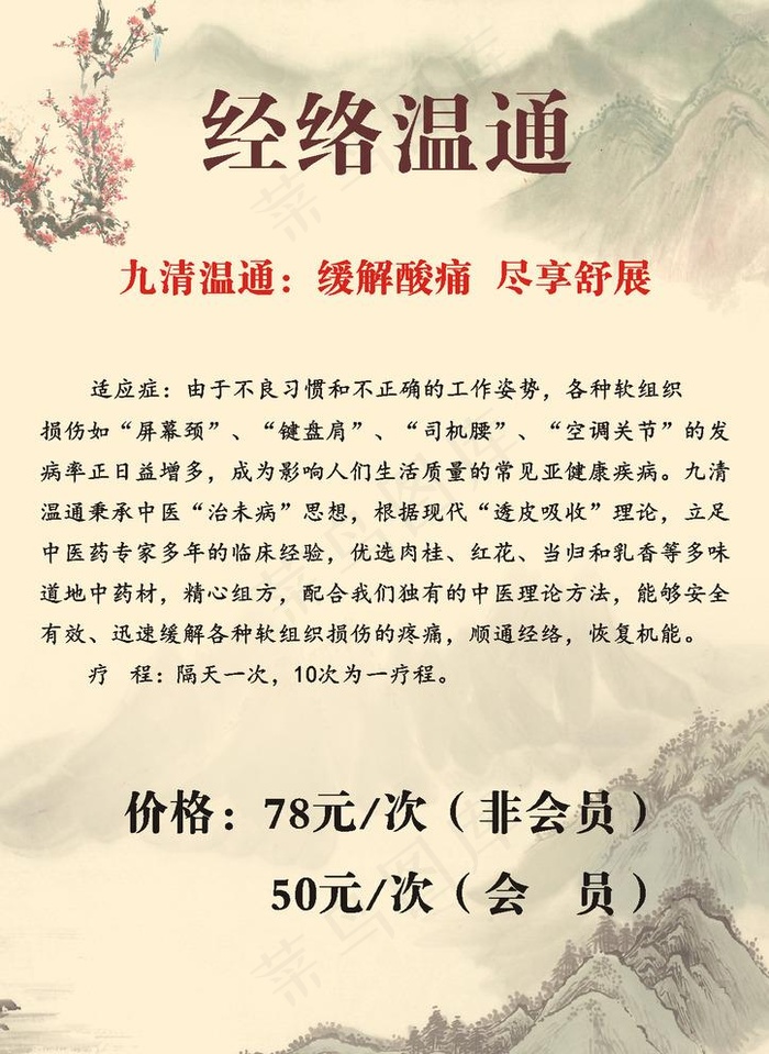 经络温通图片cdr矢量模版下载