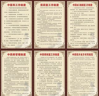 中医馆制度牌图片