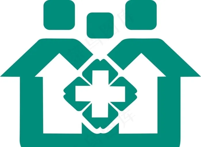 社区服务站标志图片cdr矢量模版下载