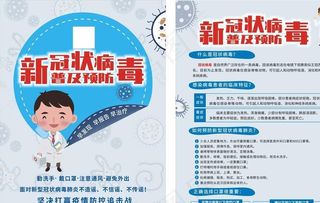新冠状病毒普及预防彩页图片