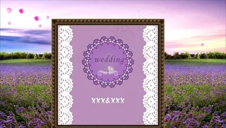 薰衣草迎宾背景图片