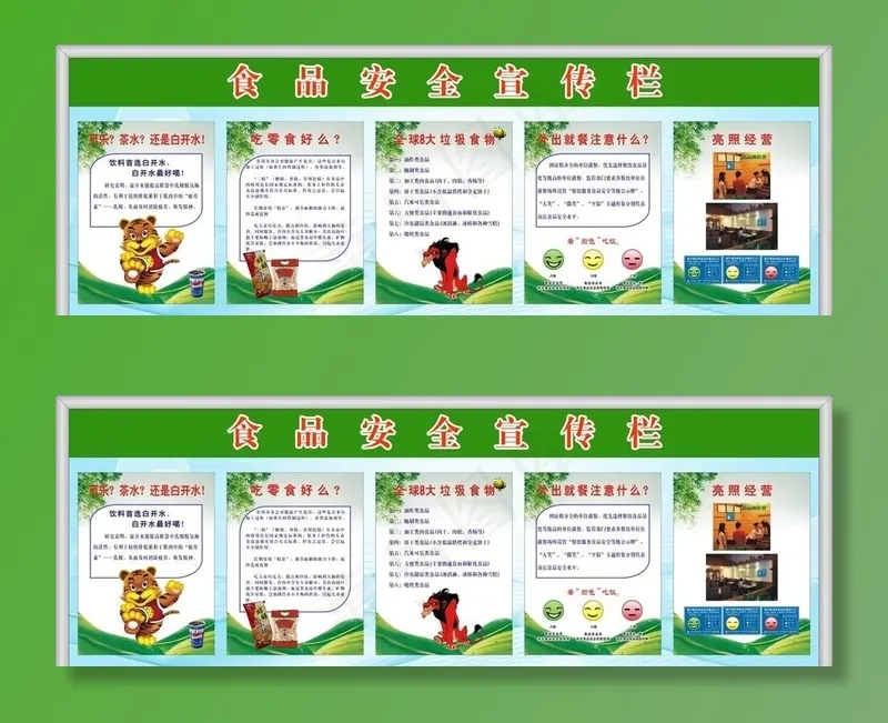 食品安全宣传栏图片cdr矢量模版下载