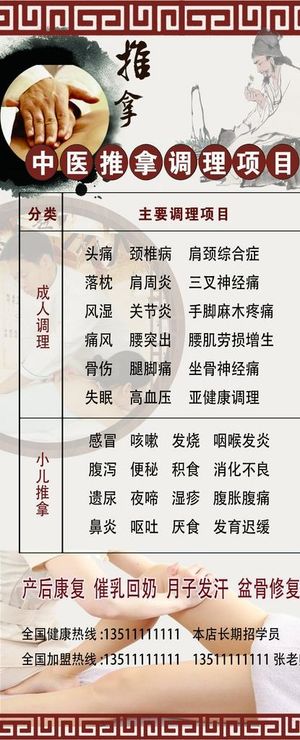 中医推拿 产后护理 调理项目图片