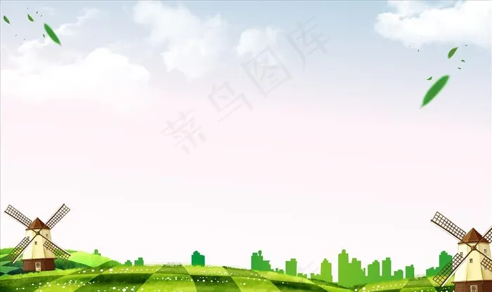 绿色社区公告栏展板背景 社区展图片cdr矢量模版下载