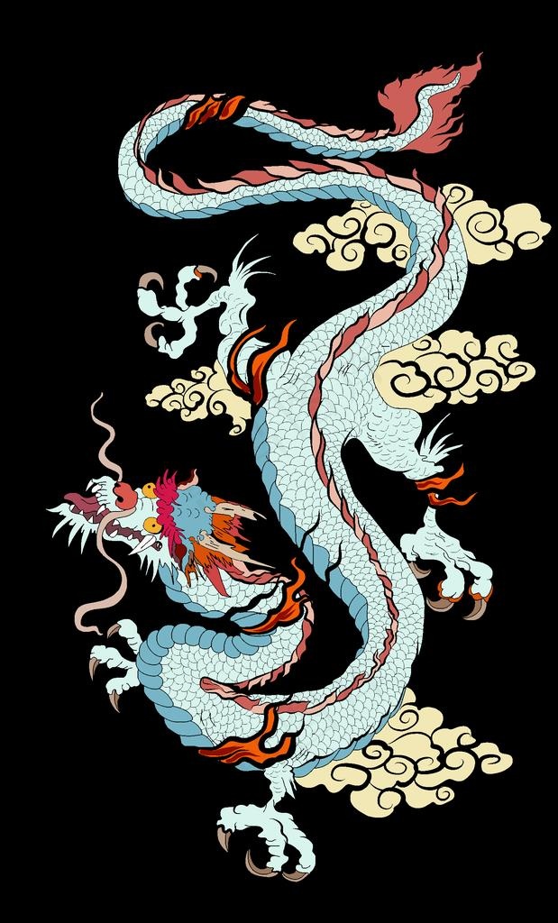 龙图片ai矢量模版下载
