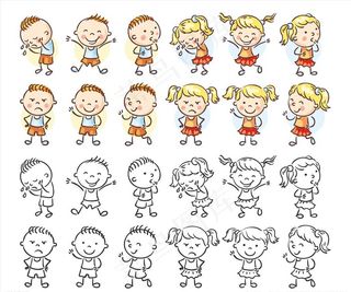 小孩表情图片
