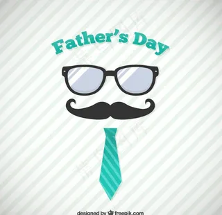 斜纹父亲节贺卡图片