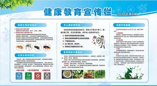 健康教育 宣传栏 创卫图片