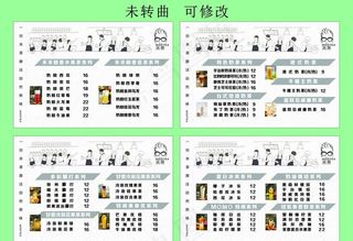 末茶价目表 灯箱图片