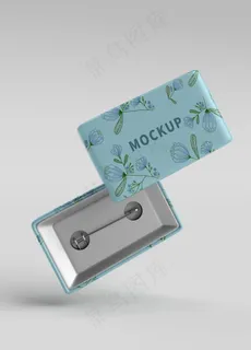 胸针胸牌样机图片