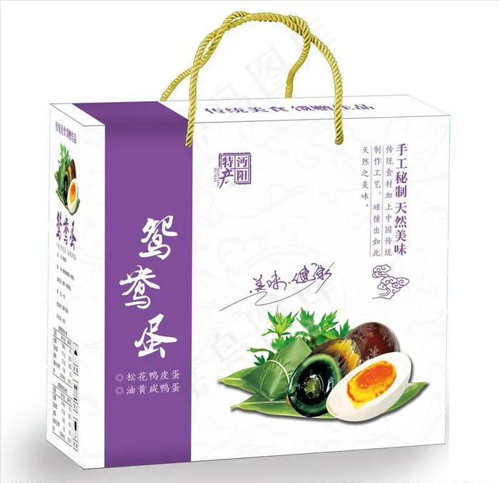鸳鸯蛋 皮蛋 咸蛋包装图片cdr矢量模版下载
