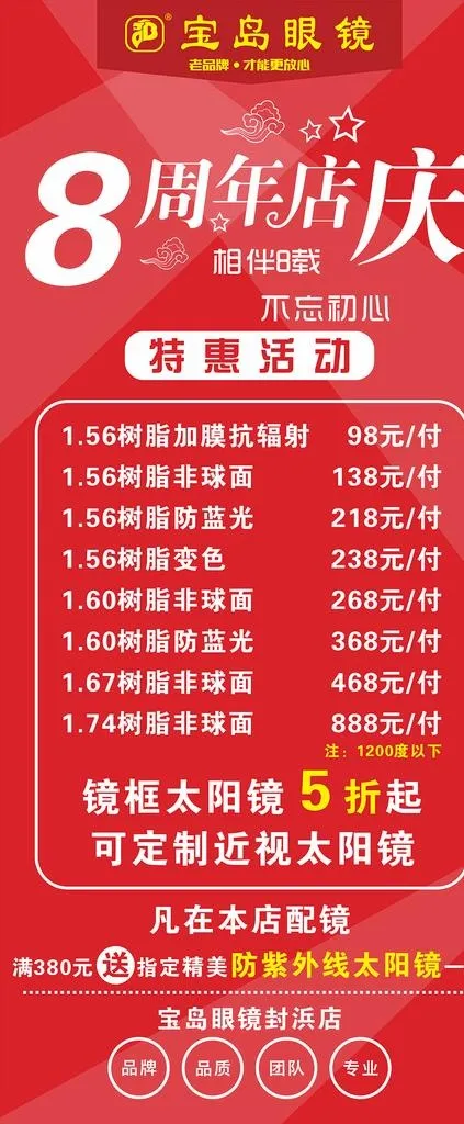 眼镜展架图片cdr矢量模版下载