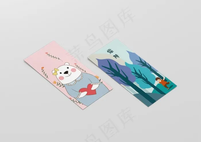 书签样机图片psd模版下载