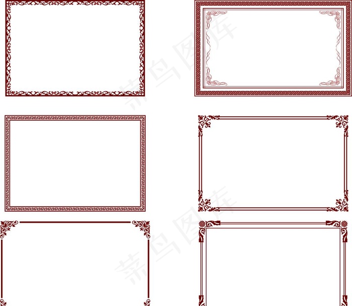 经典矢量边框图片cdr矢量模版下载