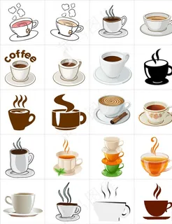 矢量咖啡茶杯杯子图片
