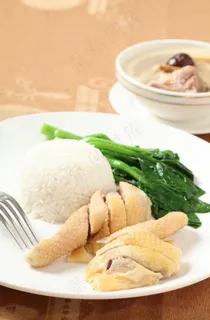 白切鸡饭 鸡腿饭图片 白切鸡饭 鸡腿饭图片