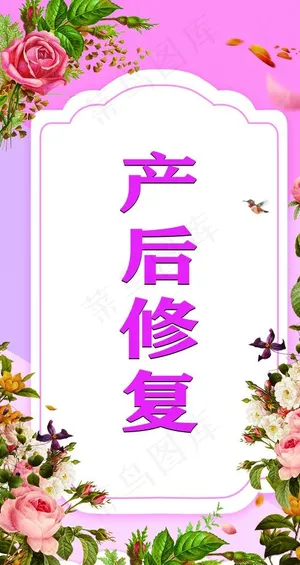 产后修复展板图片