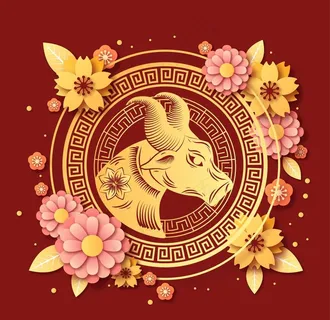 牛 新年展板背景图片 牛 新年展板背景图片