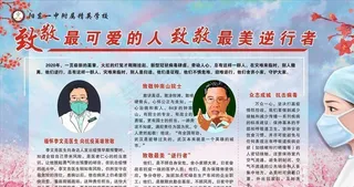 新冠最美逆行者板图片