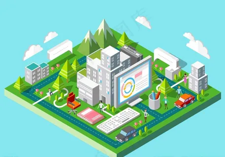 扁平化城市图片