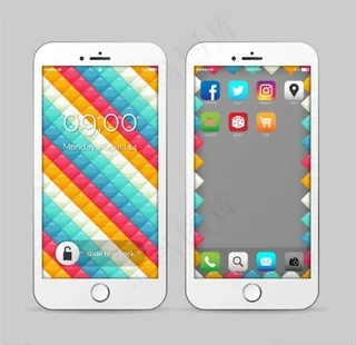 手机锁屏界面图片