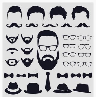 眼镜 胡子图片