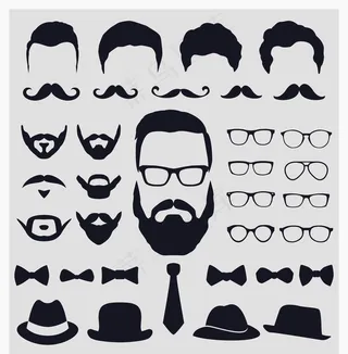 眼镜 胡子图片