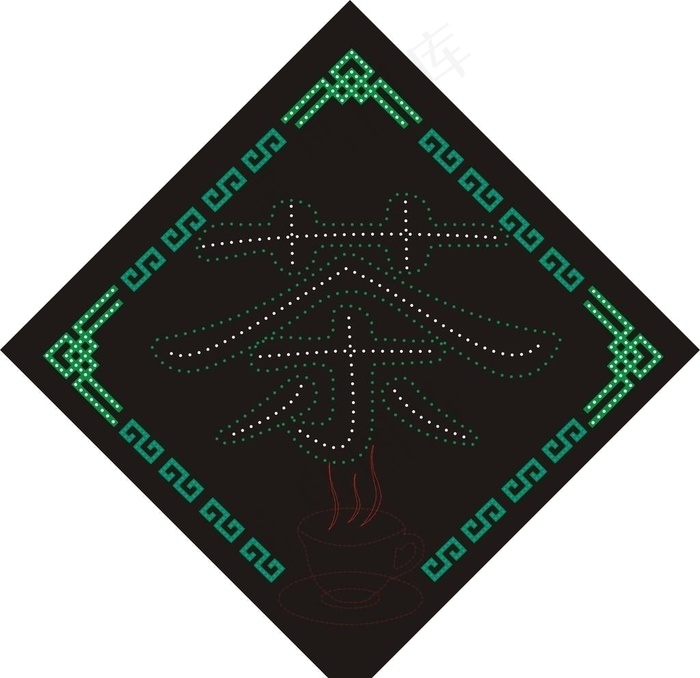 led电子灯箱图片cdr矢量模版下载