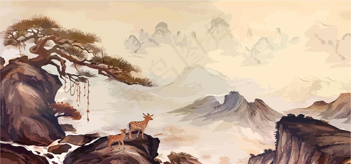 山水图图片